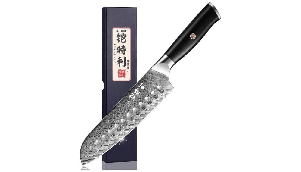 Kitory Santoku Damast-Messer 17cm im Test