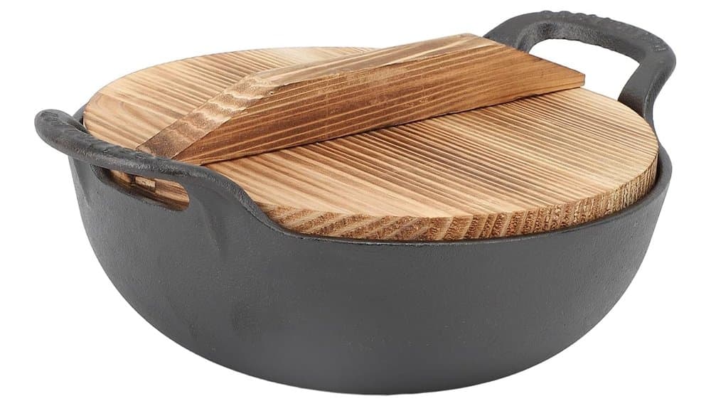 Test du wok fonte KRODEAIR Cast Iron Wok with Lid