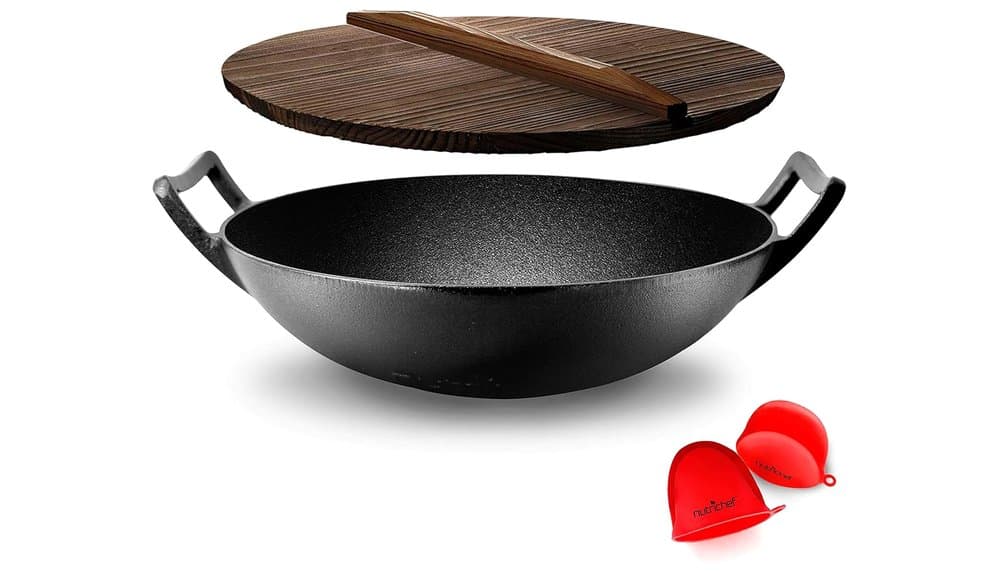 NutriChef 5.5L Gusseisen-Wok Test