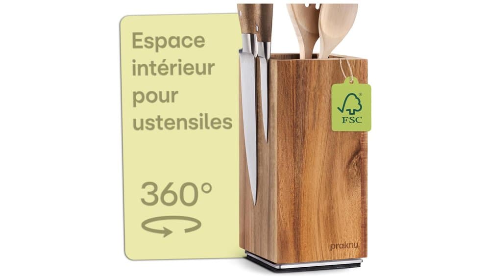 Praknu 7770584 Rotating Magnetic Knife Block Review