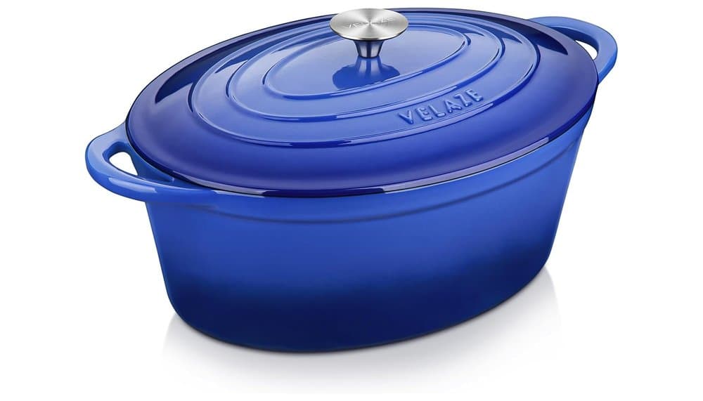 Velaze Enamelled Cast Iron Casserole Dish