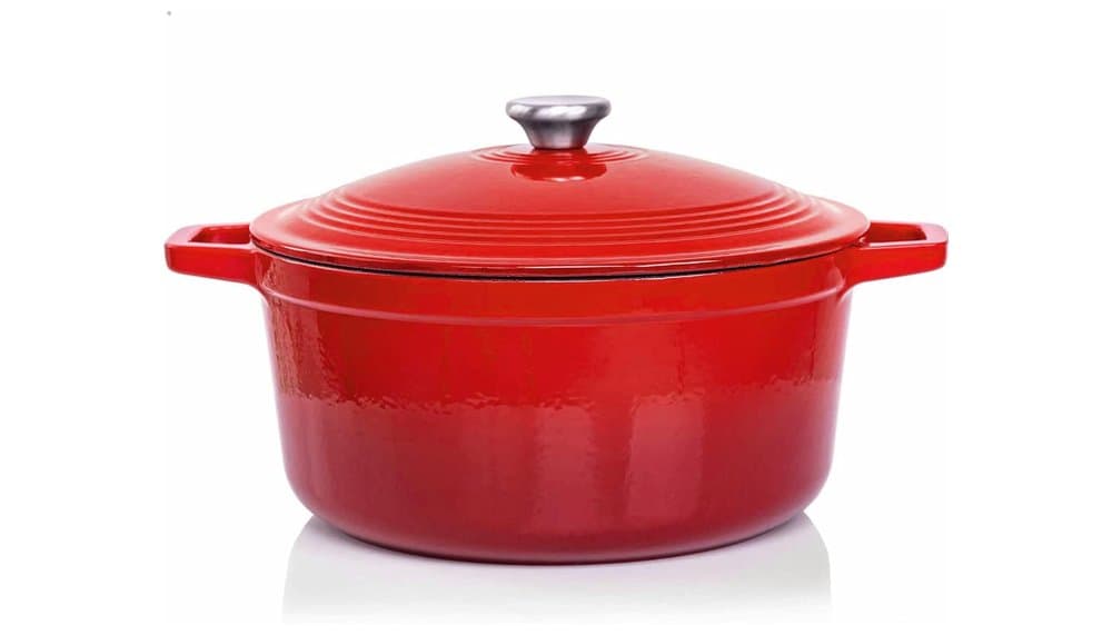 VeoHome Cast Iron Casserole Dish