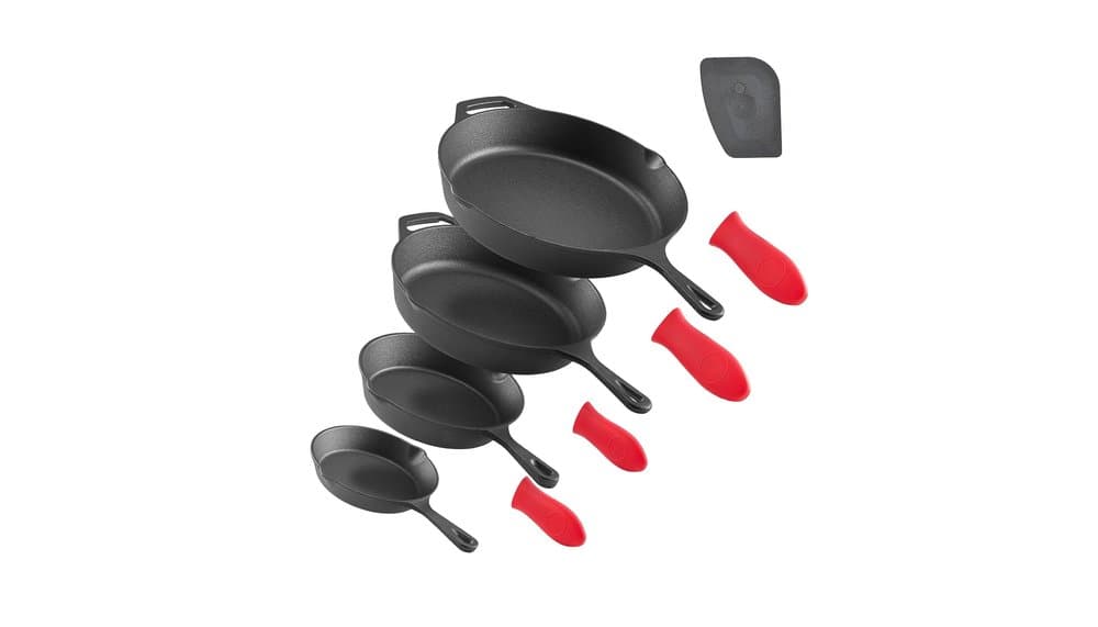 VEVOR Pre-Seasoned Cast Iron Pan Set 4pc Review