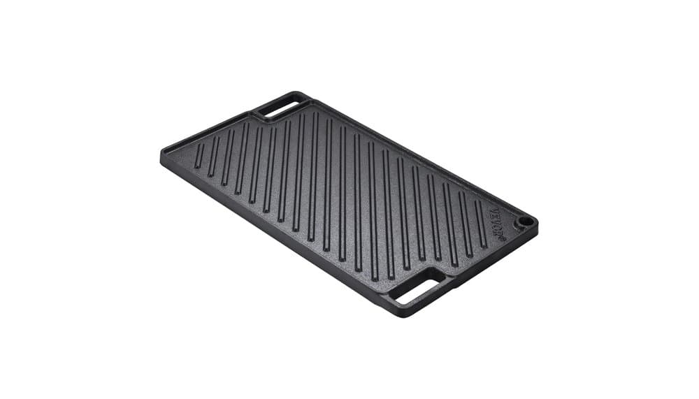 VEVOR GP46x26 reversible Gusseisen-Grillplatte Test