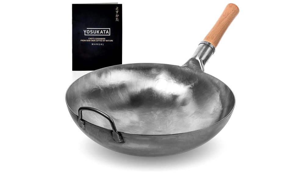 Test du Wok Yosukata 36 cm en Acier Carbone Martelé