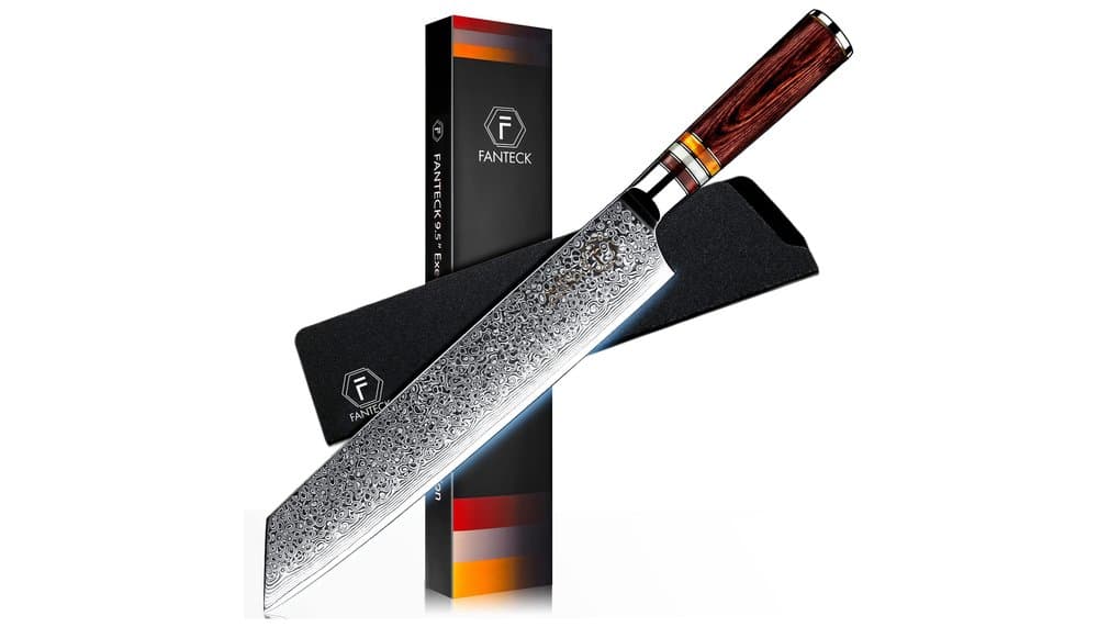 Test FeTeck Damascus 24 cm Chef's Knife | Avis