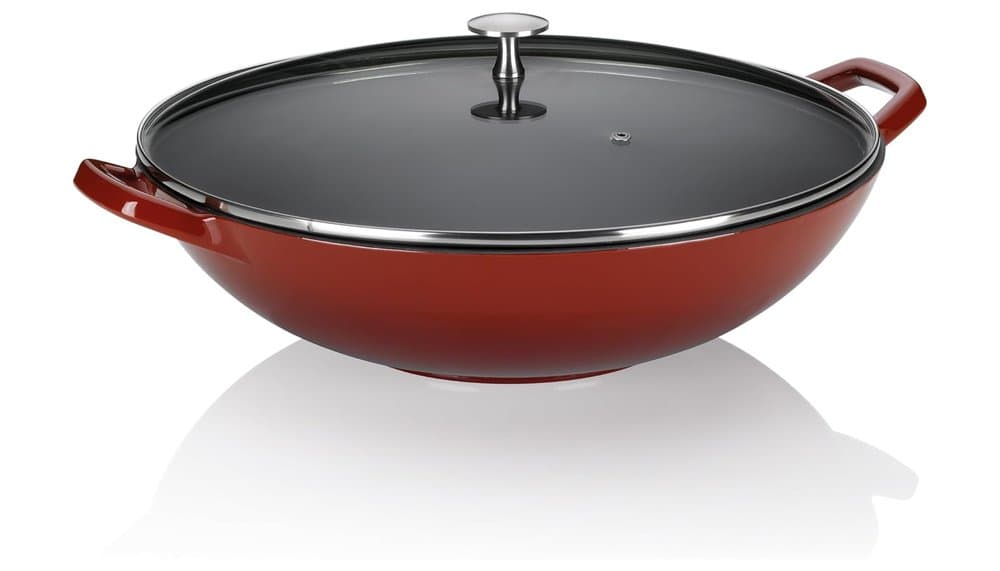 Test du Wok Kela Calido en Fonte Émaillée