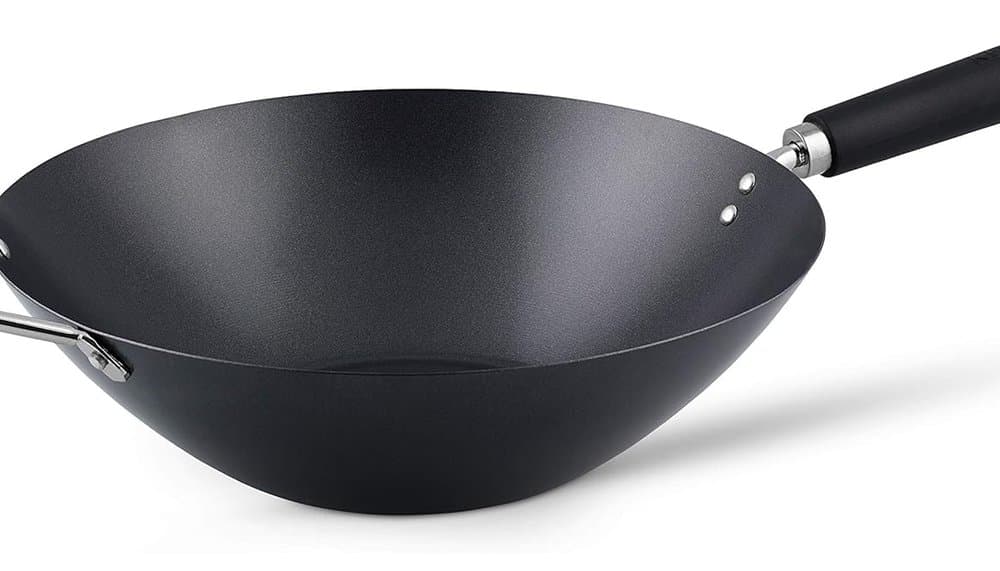 Test du wok Ken Hom KH435001 : antiadhésif en acier carbone